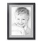 ArtToFrames 17x23" Matted Picture Frame with 13x19" Single Mat Photo Opening Framed in 1.25" Black and 2" Mat (FWM-4083-17x23)